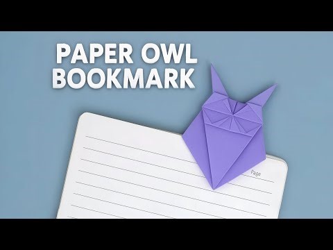 How to make a paper bookmark | Origami owl making