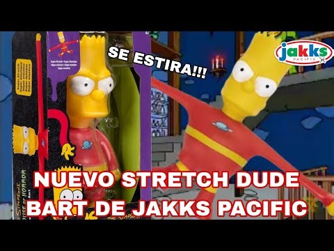 NUEVO STRETCH DUDE BART DE JAKKS PACIFIC!!! #jakkspacific #simpsons #treehouseofhorror