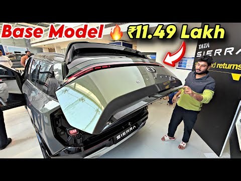 New Tata SIERRA BASE MODEL 2026 is here 👌 ₹11.49 Lakh/-
