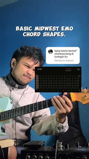 Olsen | Guitar Educator 🎸📝 on Instagram: "#OlsenBantu Ep. 87 (Basic Chord) •FACGCE TUNING. 🎸: @crafterguitarid @gitarostore PEDAL FX @valetonindonesia CABLE @ivucreator_id GIGBAG @octasgigbag #guitarplayer #guitarlessons #midwestemo"