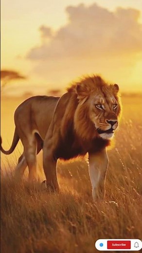 King of the Savanna – Epic Lion Walk at Sunset | Wildlife 4K