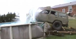 Jeep In Pool: Watch Canandian Kenny McLean's Epic Attempt To Jump Pool [VIDEO]