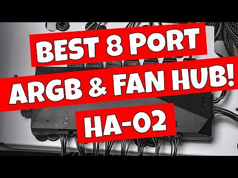 BEST SATA Powered ARGB PWM 8 Port Fan Hub ID Cooling HA-02