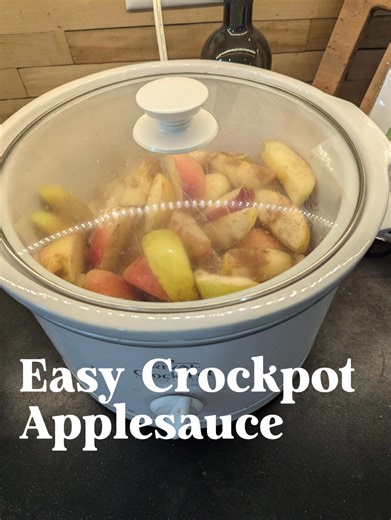 🍏✨ EASY CROCKPOT APPLESAUCE (No Sugar • No Peeling!) ✨🍎 If you want your house to smell like fall and enjoy a delicious, healthy treat… this recipe is a MUST TRY! 😍 Here’s how simple it is: Ingredients: 🍏 3 lbs apples – just core them, no peeling needed! 💧 1/4 cup water 🌿 1 tsp cinnamon Directions: 1️⃣ Add everything to your crockpot. 2️⃣ Cook on HIGH for 1–3 hours until apples are soft. 3️⃣ Transfer to a blender and puree until smooth. That’s it! 🙌 A naturally sweet applesauce with ZERO 