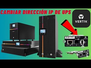 RESET Y CAMBIO DE IP DE UPS Vertiv Liebert