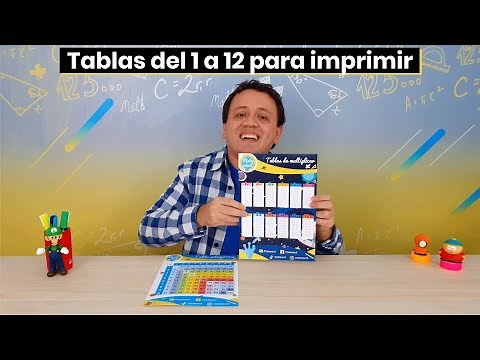 Multiplication tables from 1 to 12 to print in PDF