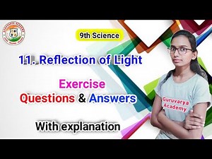11 reflection of light exercise | 9th class science chapter 11 reflection of light exercise