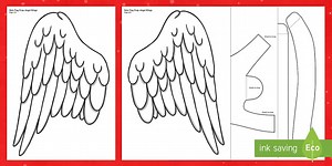 Angel Wings Templates - Role Play Cut-Outs