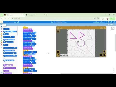 Rastreador de figuras, Vexcode vr, Tarea Génesis Pamela Solano Chavarría