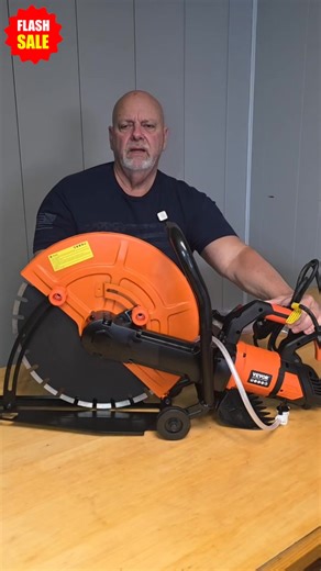 VEVOR Electric Concrete Saw, 16 in, 3200 W Motor Circular Saw Cutter with Max. 6 in Adjustable Cutting Depth, Wet Disk Saw Cutter Includes Water Line, Pump and Blade, for Stone, Brick | VEVOR Home Improvement