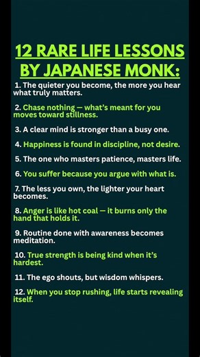 12 Rare Life Lessons By a Japanese Monk — Ancient Wisdom That Will Free Your Mind