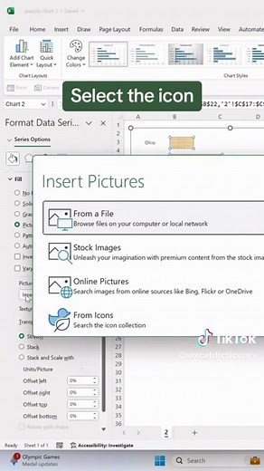 How to Create an Interactive Icon Chart in Excel