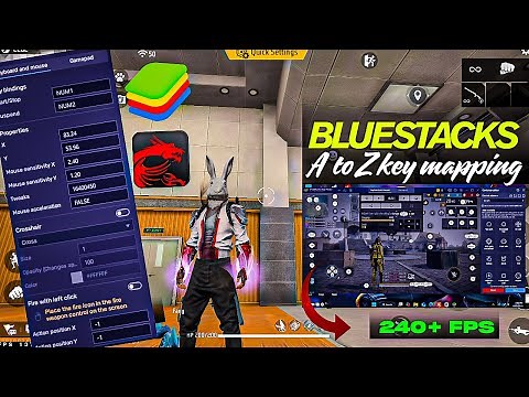 Bluestacks best 👌 Easiest KEYMAPPING 😀 And Custom hud Setting for Free Fire PC 🖥️ // Bluestack 5 //