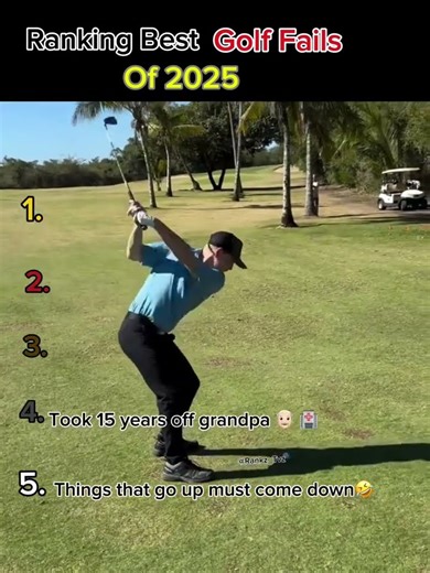 Ranking Best Golf Fails Of 2025 ⭐️ #ranking #golf #fails #funny #viral