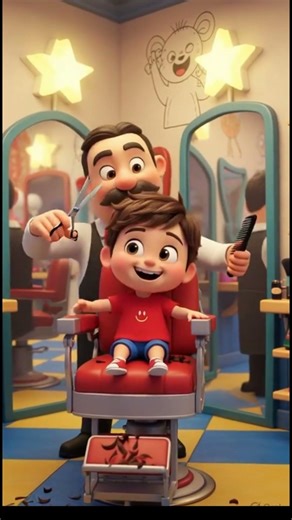 Barber Barber Cut My Hair ✂️ Fun Haircut Rhyme for Kids |Nursery Song‪@PlayvioKidsTV‬ #rhymesforkids