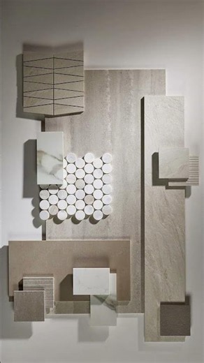 Tile Flat Lay: Texture, Pattern & Contrast