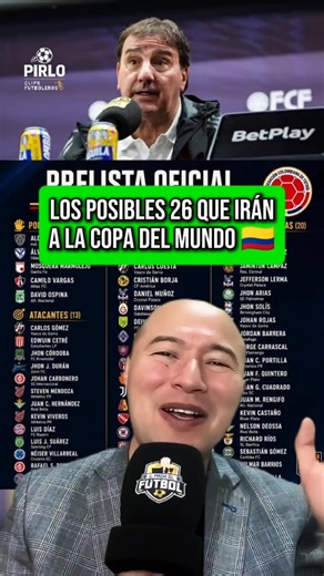 Colombia: 26 Convocados para el Mundial 2026
