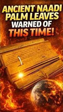 2026: Ancient Naadi Leaves Predicted this. Let's Prevent more Destruction!