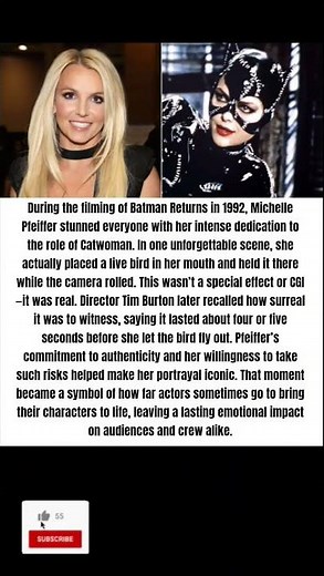 “Michelle Pfeiffer’s Wildest Scene: The Bird in Her Mouth#batman