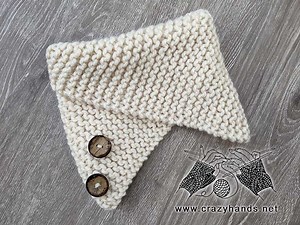 Rectangular Knit Scarf Free Pattern · Crazy Hands