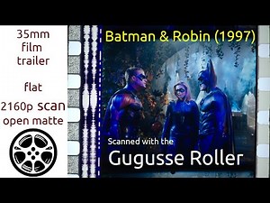 Batman & Robin (1997) 35mm film trailer, flat open matte, 2160p