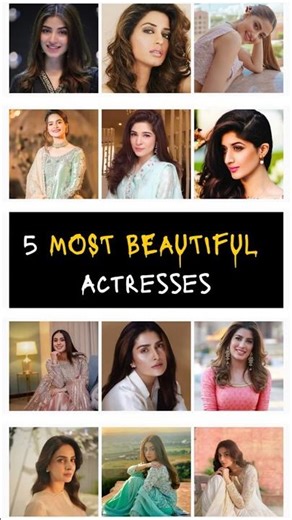 Pakistan Ki 5 Khubsurat Actresses | Beauty, Grace & Charm | #BusIkScene #PakistaniDrama #Shorts
