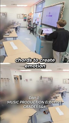 Kids grades 5 and 6 on the ELEMENTS looper.