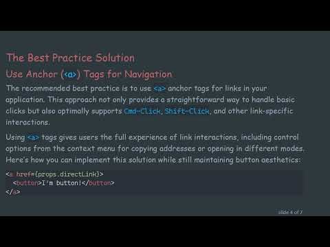 Best Practices for Cmd-Click Navigation in React Buttons