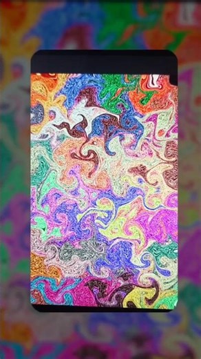 How to Create Colorful Marble Swirl Art on iPad | Procreate Art