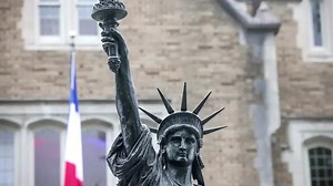 Statue of Liberty model is unveiled in Washington