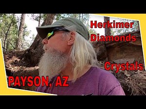 Crystals and Herkimer Type Diamond Hunting Near Payson Arizona