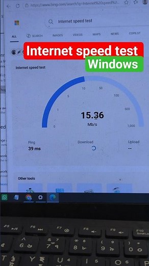 Run an internet speed test laptop #laptop #windows11 #wifi