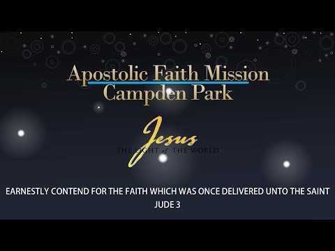 Apostolic Faith Mission Campden Park Live Stream Sunday Morning | 22nd March, 2026