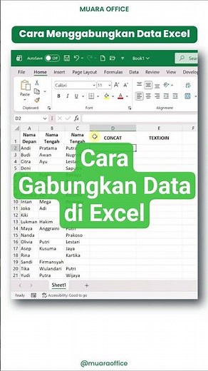 Gabung Data Excel Tanpa Ribet