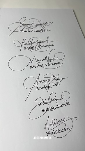 Random Signature Names Part 23 #artbyjadmerc #signatureart | Art by Jadmerc