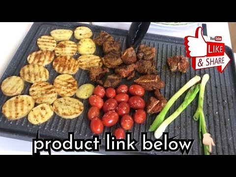 Indoor Grilling on my new griddle / grill 👌 The Rock Reversible Griddle 🔥