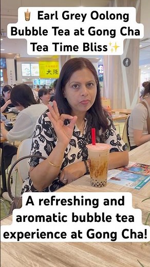 Aromatic bubble tea experience at Gong Cha! #gongcha #foodshorts #drink #drinklovers #teatime