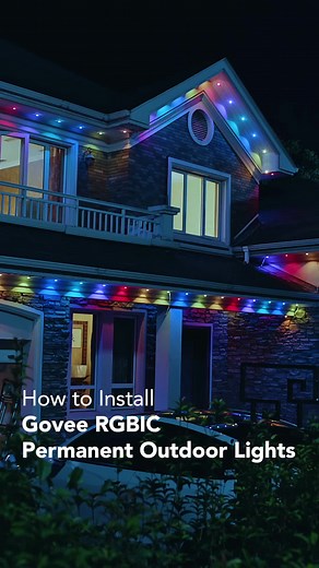 it's super easy with Govee Permanent Outdoor Lights✨ Follow the instructions to get the best in holiday experience with Govee permanent outdoor lights🌠 #goveelights #govee #goveeoutdoorlights #permanentlighting #smartlighting #diy