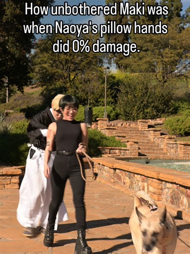 Anime version of Spongebob vs. Flats Maki: @sue.nhari Naoya: @no_chill_tym Hakari: @Lloyd Arthur G Kirara: @ifkatfits Doggo: Scout #jujutsukaisen #cosplay #skit #maki #naoya