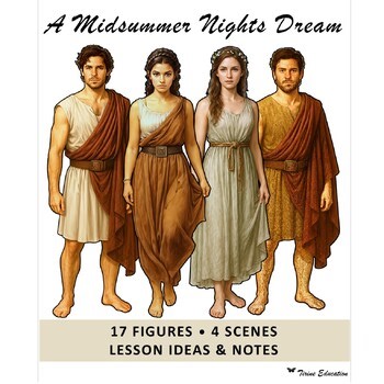 A Midsummer Night's Dream Character Set, Interactive, Print-and-Go Group Project