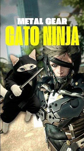 You can't BEAT this CAT 🐈🥷 #metalgear #videogames #metalgearrising