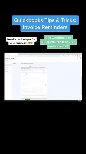 How to Turn On Invoice Reminders in QuickBooks Online