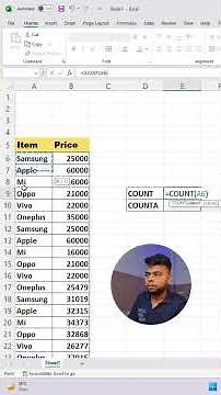 Count Vs CountA Function Explain #skillgroww #exceltricks