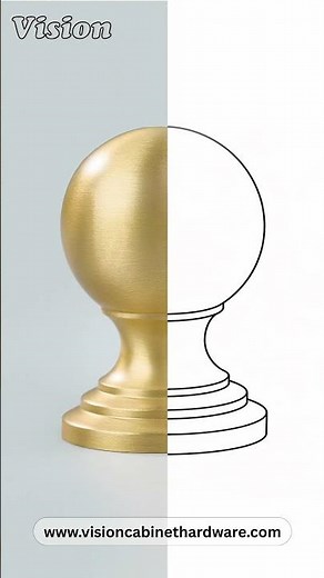 Maven Gold Cabinet Knob – Precision Crafted Luxury Brass Furniture Hardware
