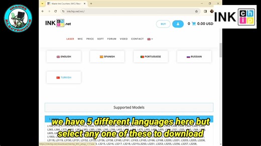 How to Fix Epson L3210( blinking two red lights using INKCHIP Adjustment Program Waste Ink resetter INKCHIP ADJUSTMENT PROGRAM is a lot of Supported Epson Printer Model that can reset WASTE INK COUNTER Issue click link to download the file https://inkchip.net/wic/ to download the file select Language that you want to use to get the KEY 372 8130 4009 Whatsapp | Shaider Electronics