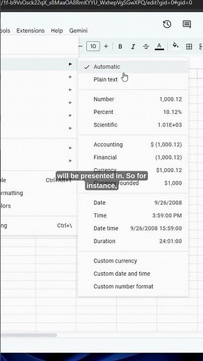 Format Numbers in Google Sheets (Beginner Tip!)