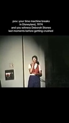 Timeless POV on Instagram: "Deborah Gail Stone, an 18-year-old hostess at Disneyland’s “America Sings” attraction, died on July 8, 1974, after being crushed to death between two walls. The incident occurred nine days after the attraction opened, when a narrow channel, used for the show’s moving sets, was left open. Stone became trapped in the space between a stationary wall and a rotating wall. #pov #timemachine #disneyland #horror #case"