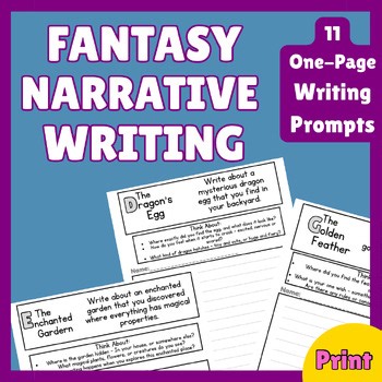 Fantasy Writing Prompts - 11 Creative Story Starters, Narrative Writing Practice