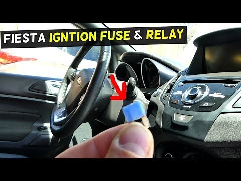 FORD FIESTA IGNITION SWITCH FUSE RELAY LOCATION MK7 ST