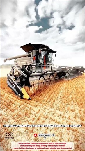 How This Advanced Combine Harvester Machine Maximizes Efficiency